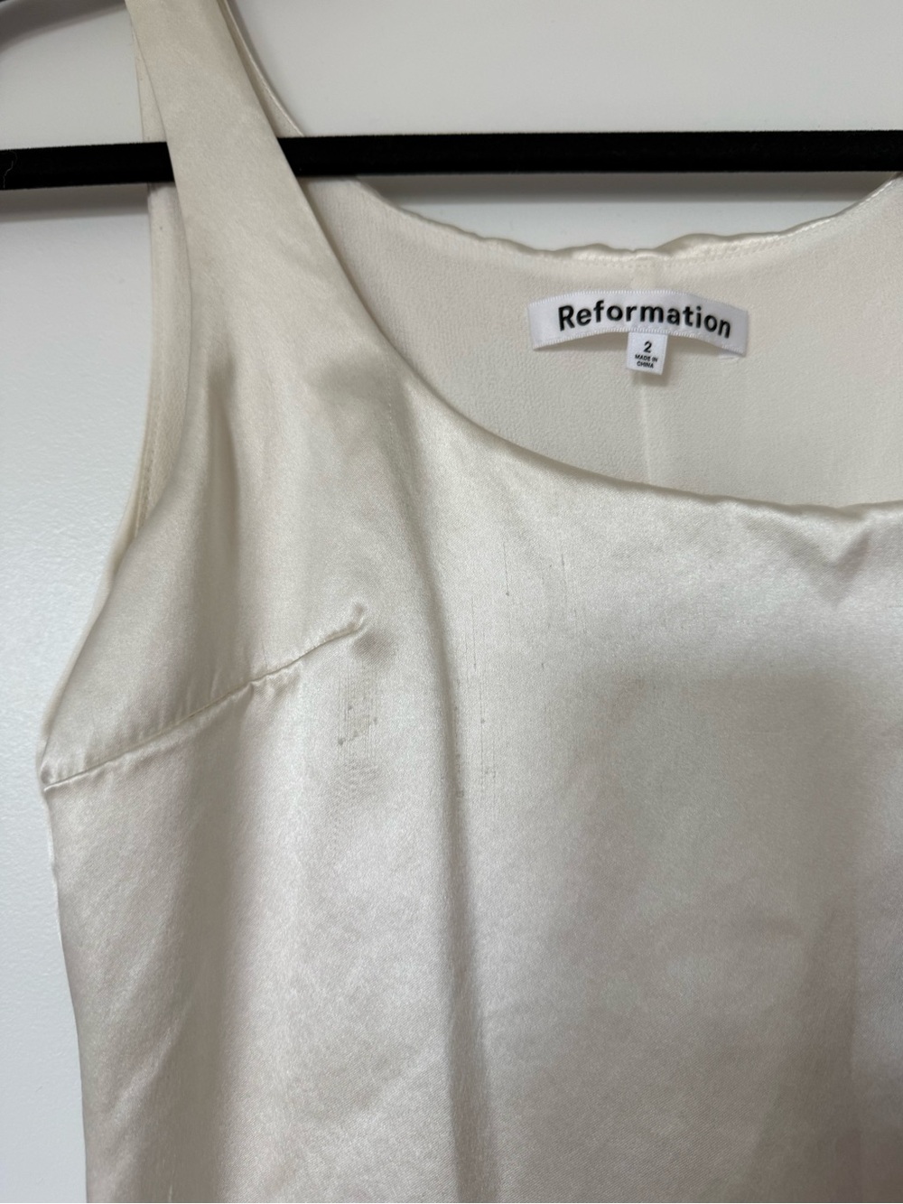 Reformation Zaire Dress in Ivory - Picture 4 of 5